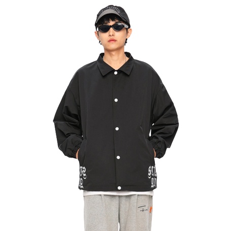 Áo khoác gió nam nữ 2 lớp lót Cotton, kiểu mặc chuẩn form dáng, chống nước ngăn gió