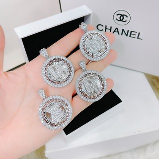 Mặt dây chuyền chữ đính đá mạ bạch kim Nicholas159