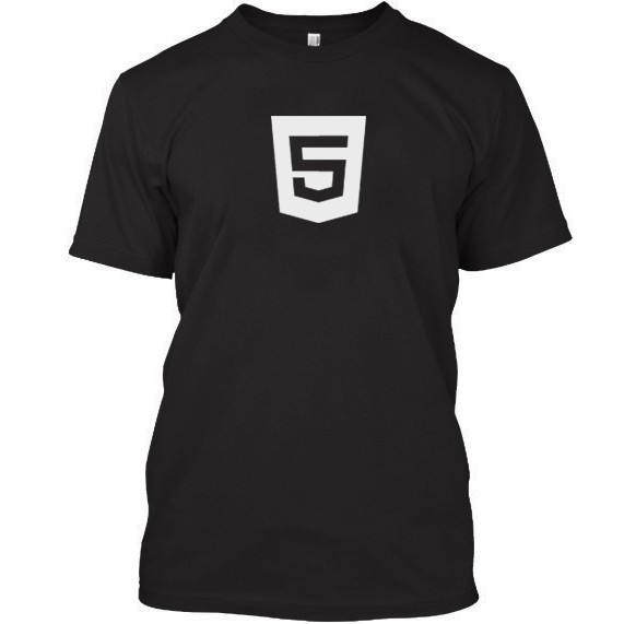 Áo thun html mẫu 04 đen