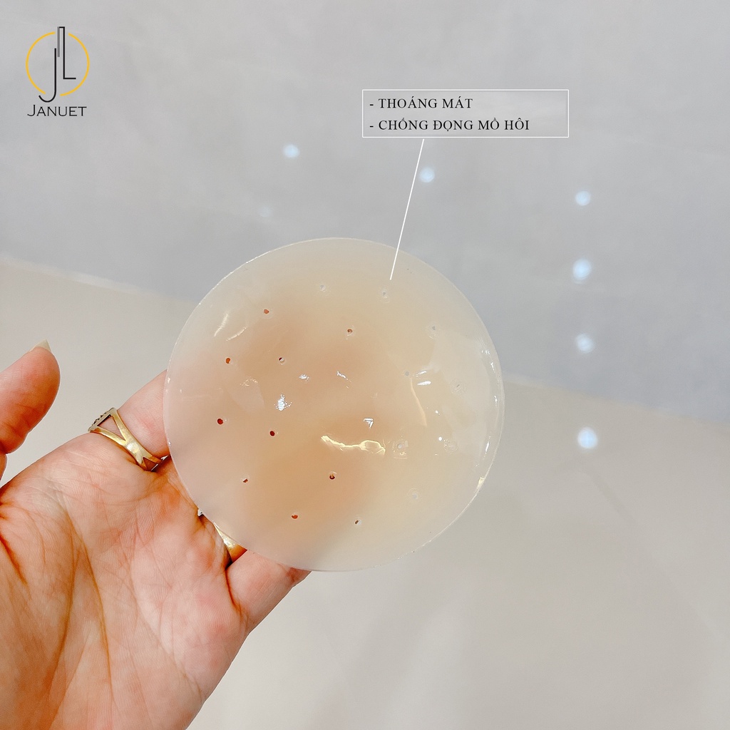 Miếng Dán Ngực Bubble Air cao cấp chống đọng mồ hôi silicone lỗ thoáng khí chống nước tái sử dụng nhiều lần