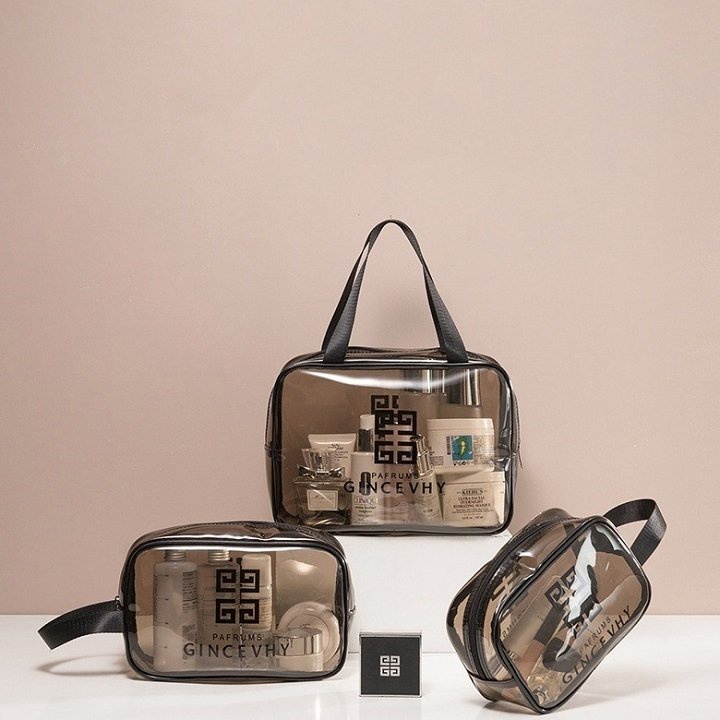 Bộ 3 Túi Trong Suốt Đựng Mỹ Phẩm Du Lịch Travel