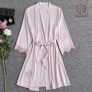 Áo choàng lụa ngủ cao cấp