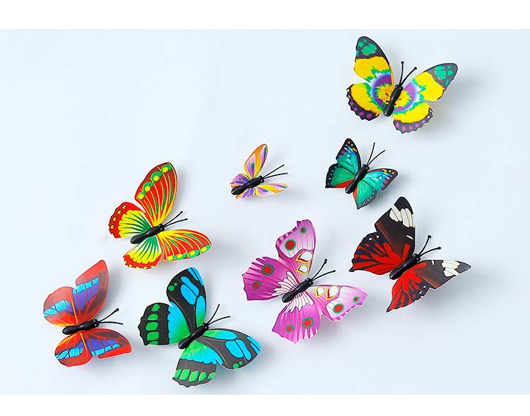 Bộ 12 Con Bướm 3d Dán Tường