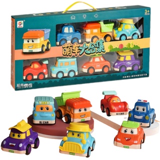 Set 7 Xe Ô tô POLY Dễ Thương Cho Bé 1-6 Tuổi Thỏa Sức Vui Chơi và Vận Động