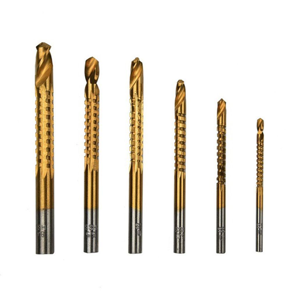 Mũi Khoan HSS Bằng Thép Phủ Titan Kích Thước 3 / 4 / 5 / 6 / 6.5 / 8mm