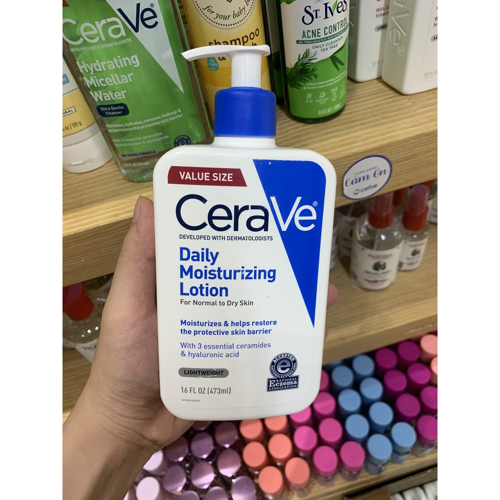 Kem dưỡng CeraVe Daily Moisturizing Lotion Value Size (473mL)