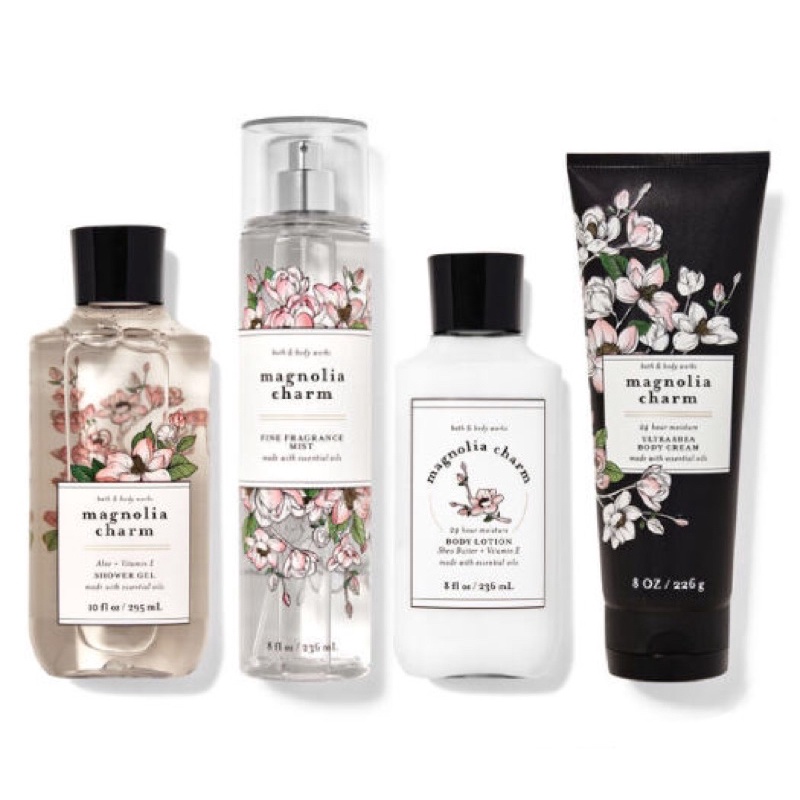 [Auth-Phân loại]Sản phẩm sữa tắm xịt dưỡng toàn thân lưu hương mịn da Bath and Body Works-Magnolia Charm