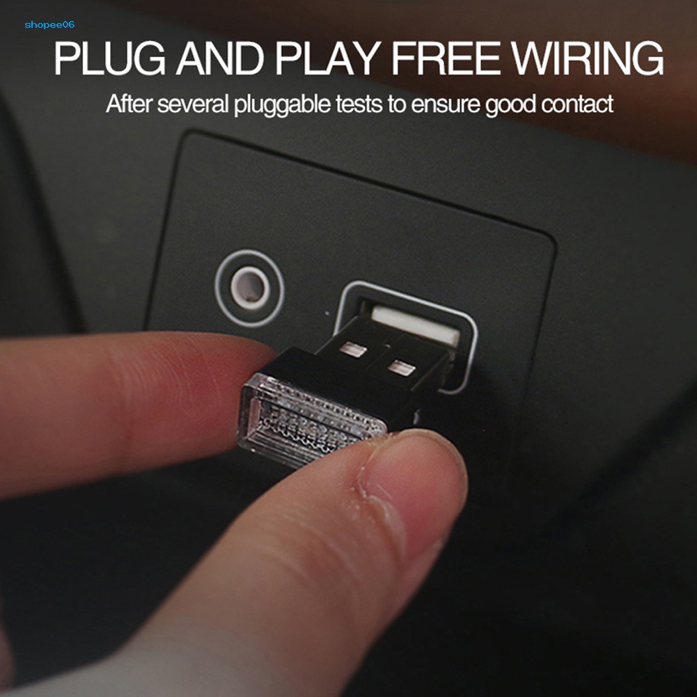 Đèn LED USB Mini Ánh Sáng Ban Đêm Trang Trí Nội Thất Xe Hơi / Notebook