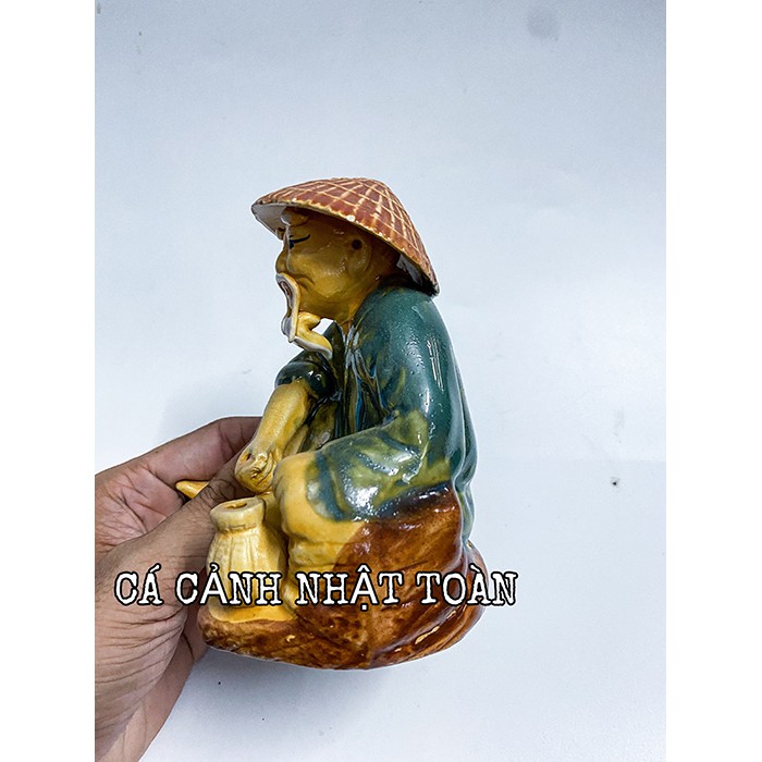 ÔNG CÂU TRANG TRÍ HỒ CÁ NON BỘ CAO 14CM