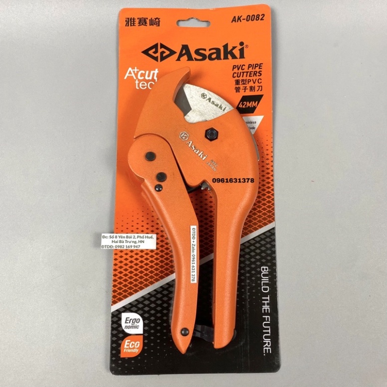 KÉO CẮT ỐNG ASAKI AK0082 42MM, KÌM CẮT ỐNG NHỰA PVC, ỐNG NƯỚC ĐẸP GIÁ RẺ