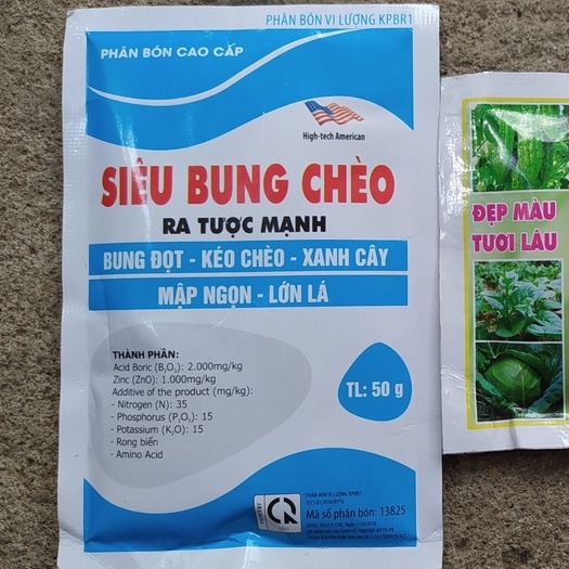 Phân Bón Siêu Bung Chèo - Béo Mập, Giúp Bung Đọt, Bật Chồi - Xanh Cây, Lớn Lá, chuyên cho hoa kiểng