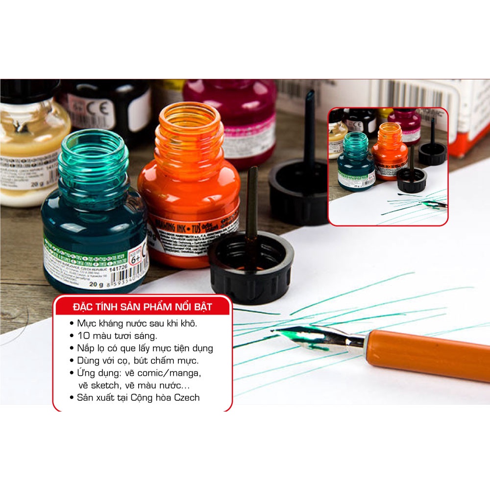 - MỰC VẼ KHÁNG NƯỚC KOH-I-NOOR