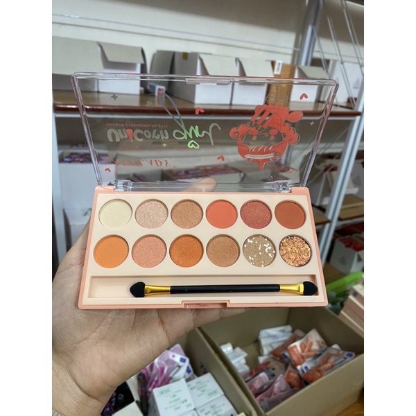 Bảng phấn mắt Coolbarbie Eye Palette tông cam đất cam đất