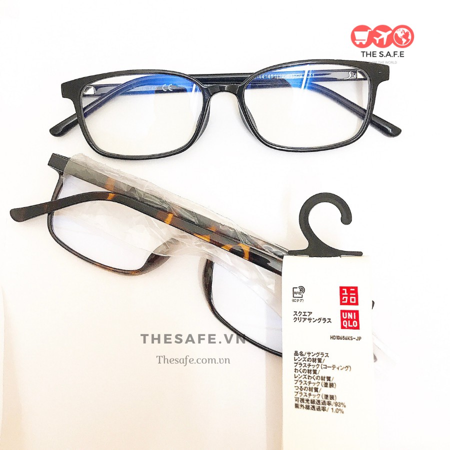 Kính uniqlo chính hãng chống tia uv, ánh sáng xanh