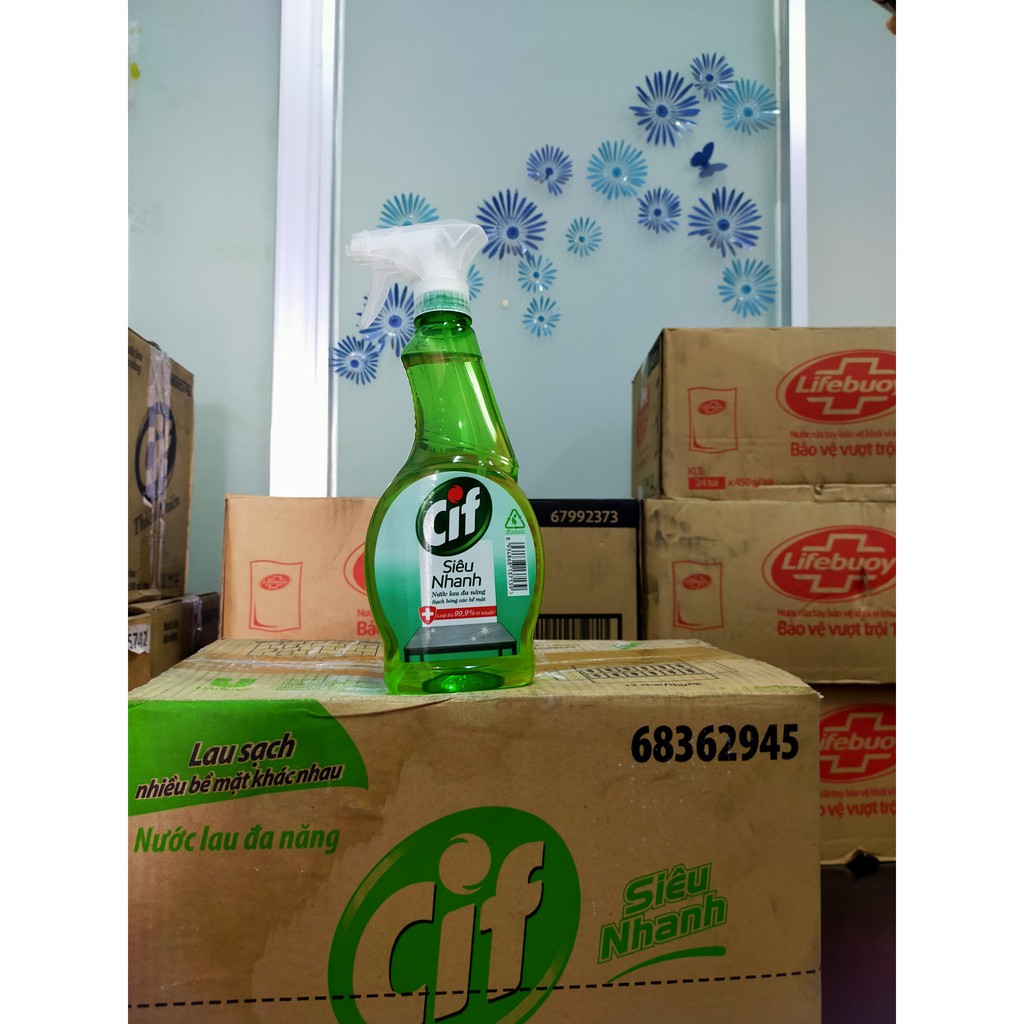 CIF Nước lau đa năng Siêu nhanh Chai 500ml