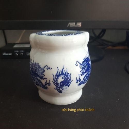 Lư nhan quai rồng xanh