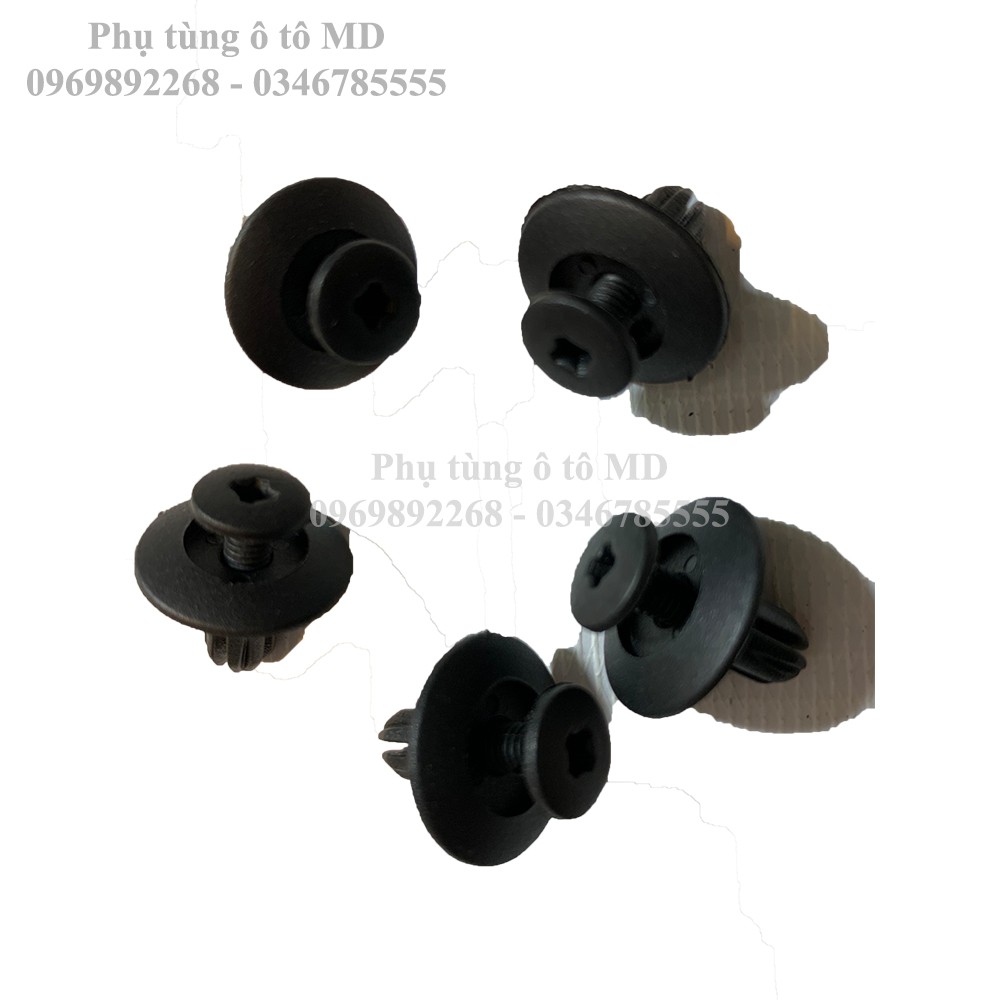 Vít Nhựa Bắt Cản Trước , Sau( ba đờ sốc ) Xe ô tô , Đường Kính 4/6/8/10mm Phù Hợp Với Nhiều Dòng Xe. Gói 100 Đôi ( 200c)