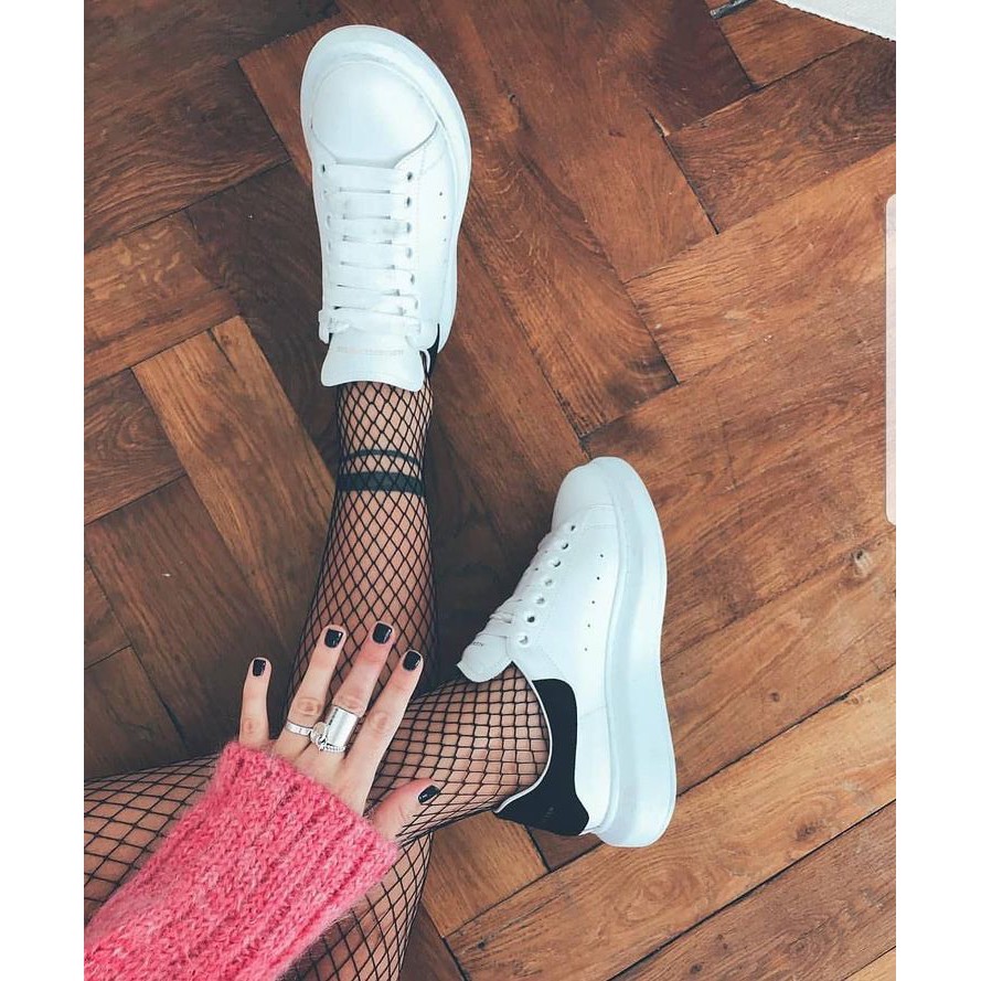 [Full Box+Bill+Có Sẵn]Giày thể thao,sneakers nam nữ M.C.Q trắng gót đen+Tặng lọ cọ rửa giày | BigBuy360 - bigbuy360.vn