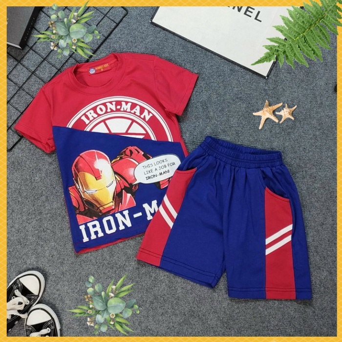 Đồ Bộ Bé Trai Size 10kg-37kg Chất Cotton Co Giãn 4 Chiều Mềm Mát Hình Batman-1576.7