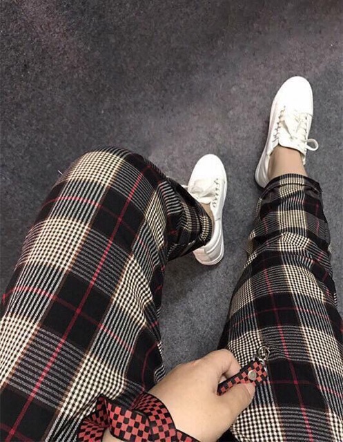 PLAID PANTS