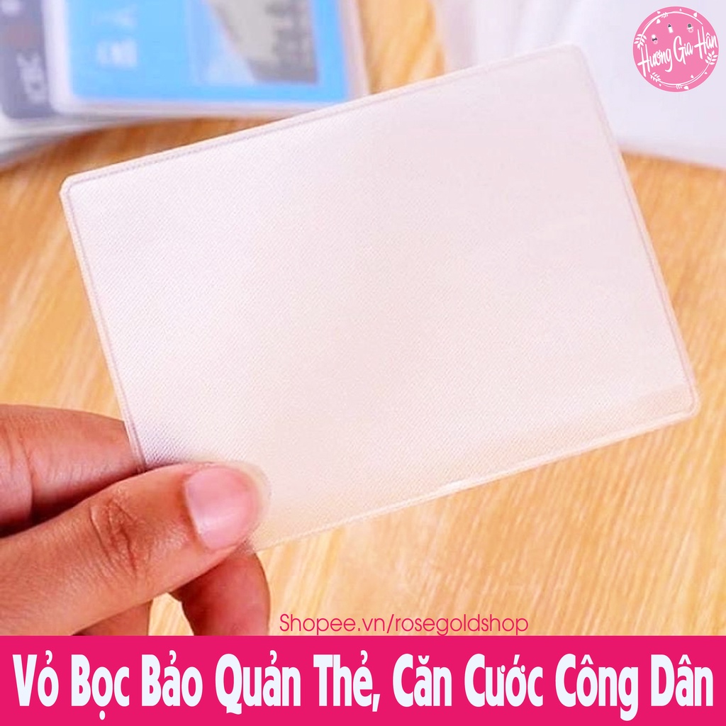 Vỏ Bọc Bảo Quản Thẻ Căn Cước Công Dân, Thẻ Atm, Thẻ Sinh Viên, Thẻ Tín Dụng