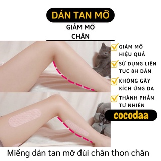 Tan mỡ đùi - miếng dán tan mỡ đùi và chân myni kết hợp tập luyện và ăn uống 6428