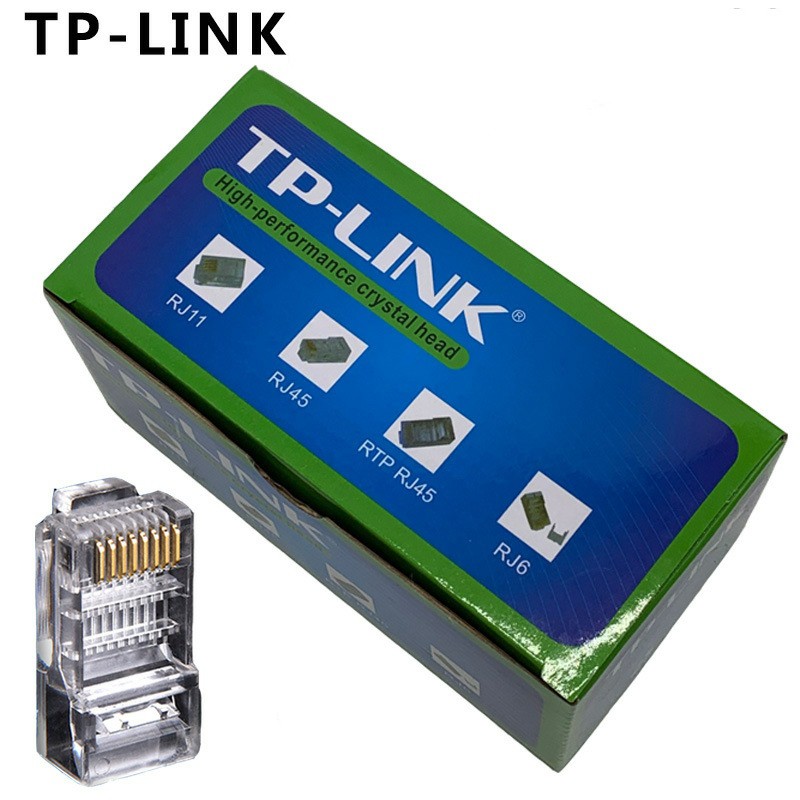 Đầu bấm mạng Tp-link Cat 5.Cat 6 hộp 100 hạt chân đồng chính hãng 100%