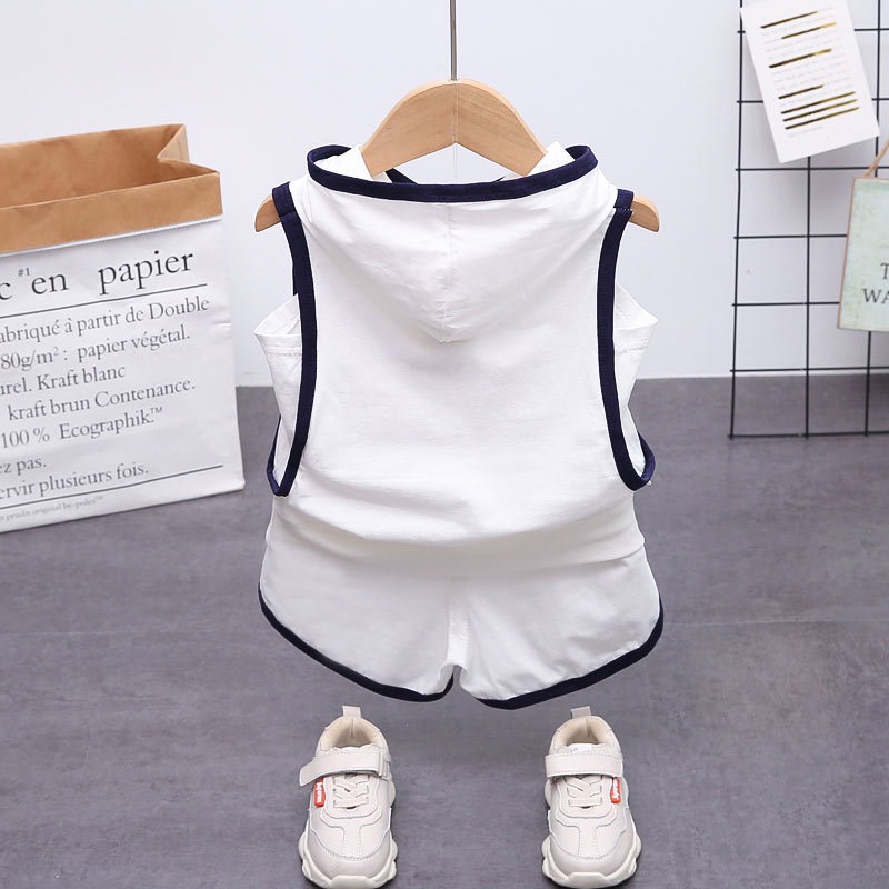 Quần Áo Bé Trai Bộ Sát Nách Cho Bé In Ngôi Sao Mũ Chất Cotton Cao Cấp Từ 7-28kg - MINKY BABY
