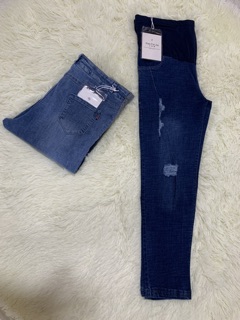 Quần jean bầu dang baggy