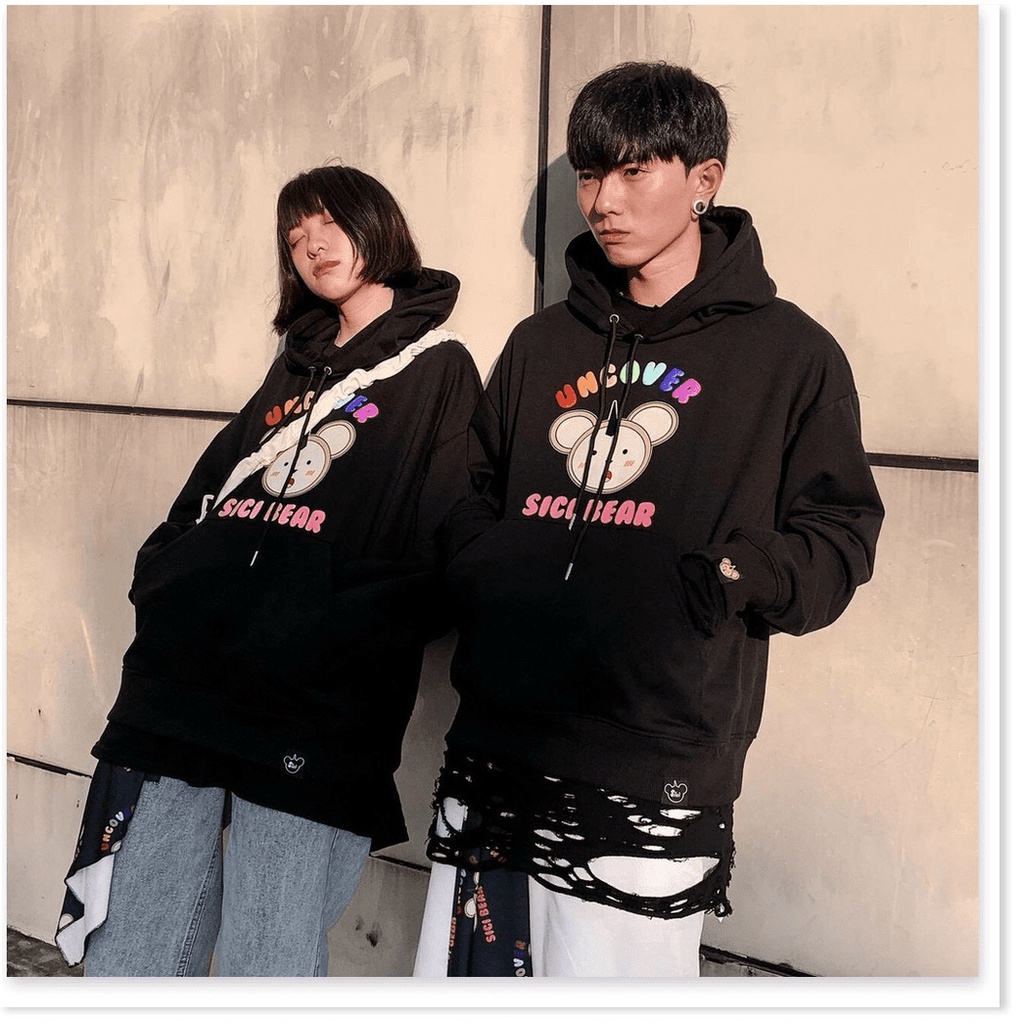 Áo hoodies mặt gấu form rộng to y hình XỊN XÒ , HOT HÈ 2021 THỜI TRANG LANA FASHION