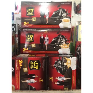 Cà phê hoà tan G7 Trung Nguyên 3 in 1 hộp 18 gói