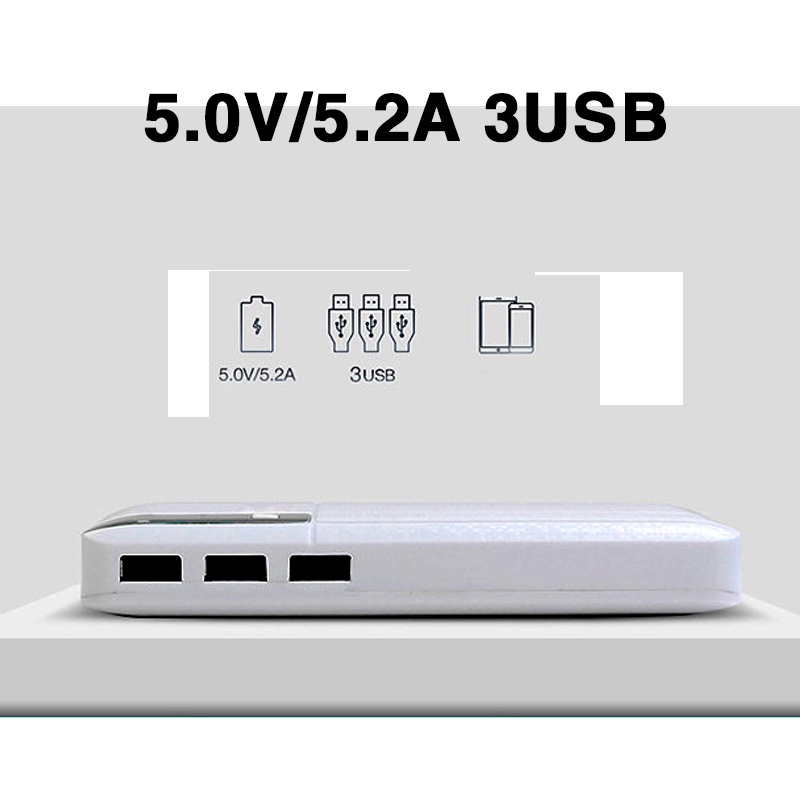 Sạc dự phòng Cát Thái dung lượng lớn 16800mAh, ba cổng ra USB tiện lợi, hỗ trợ sạc nhanh 2.1A - X5