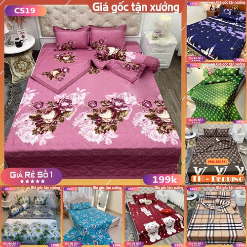 Bộ Chăn Ga Đẹp Với Nhiều Mẫu Mã Chất Liệu Cotton Poly