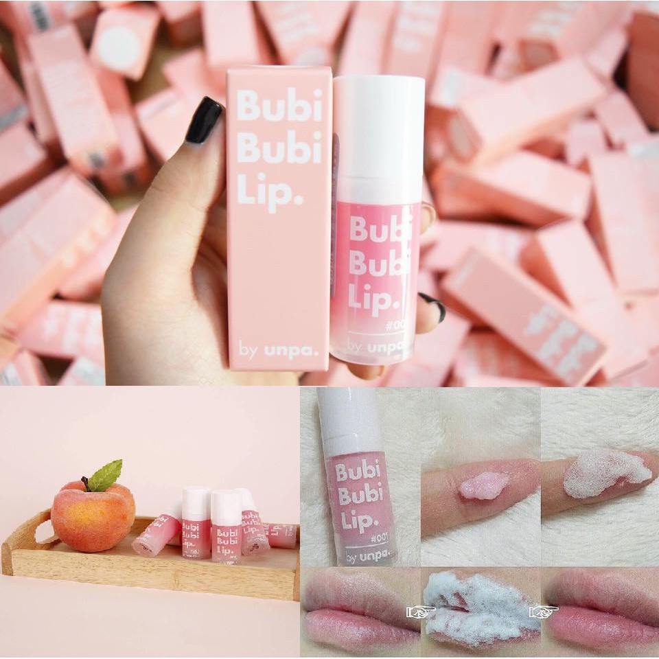 [CHÍNH HÃNG 100%]Tẩy Tế Bào Chết Môi Sủi Bọt Bubi Bubi Lip By Unpa 12ml | BigBuy360 - bigbuy360.vn