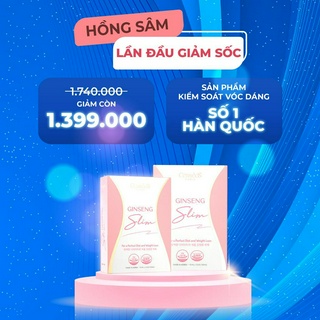 Hồng sâm giảm cân ginseng slim Thanh Thúy, đốt mỡ bụng, giảm thèm ăn, ngăn hấp thụ chất béo - 1 Hộp