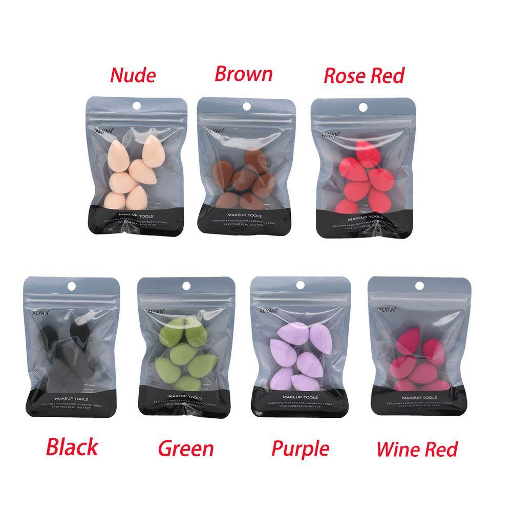 BORAG Set 6 Mút Trang Điểm Tán Kem Nền Hình Giọt Nước
