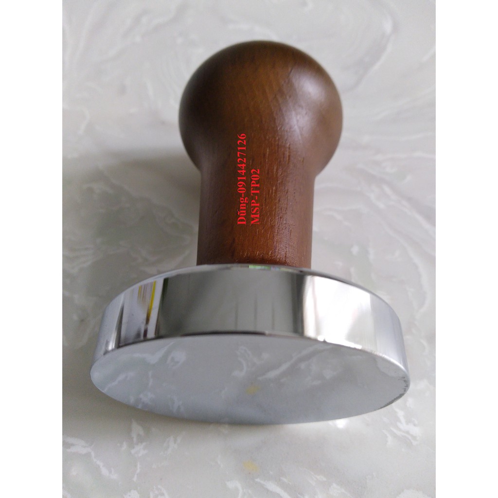 Tamper tay nén cà phê 58mm bằng gỗ