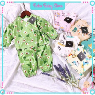 Bộ Yukata dài tay cho bé ⚡PHONG CÁCH⚡ Bộ quần áo trẻ em YUKATA nhiều họa tiết dễ thương cho BÉ TRAI BÉ GÁI