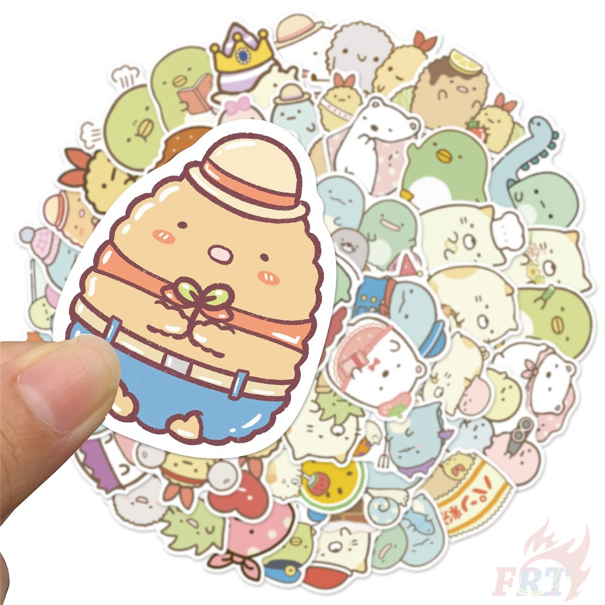 Bộ 100 miếng dán hình nhân vật hoạt hình Sumikko Gurashi đáng yêu