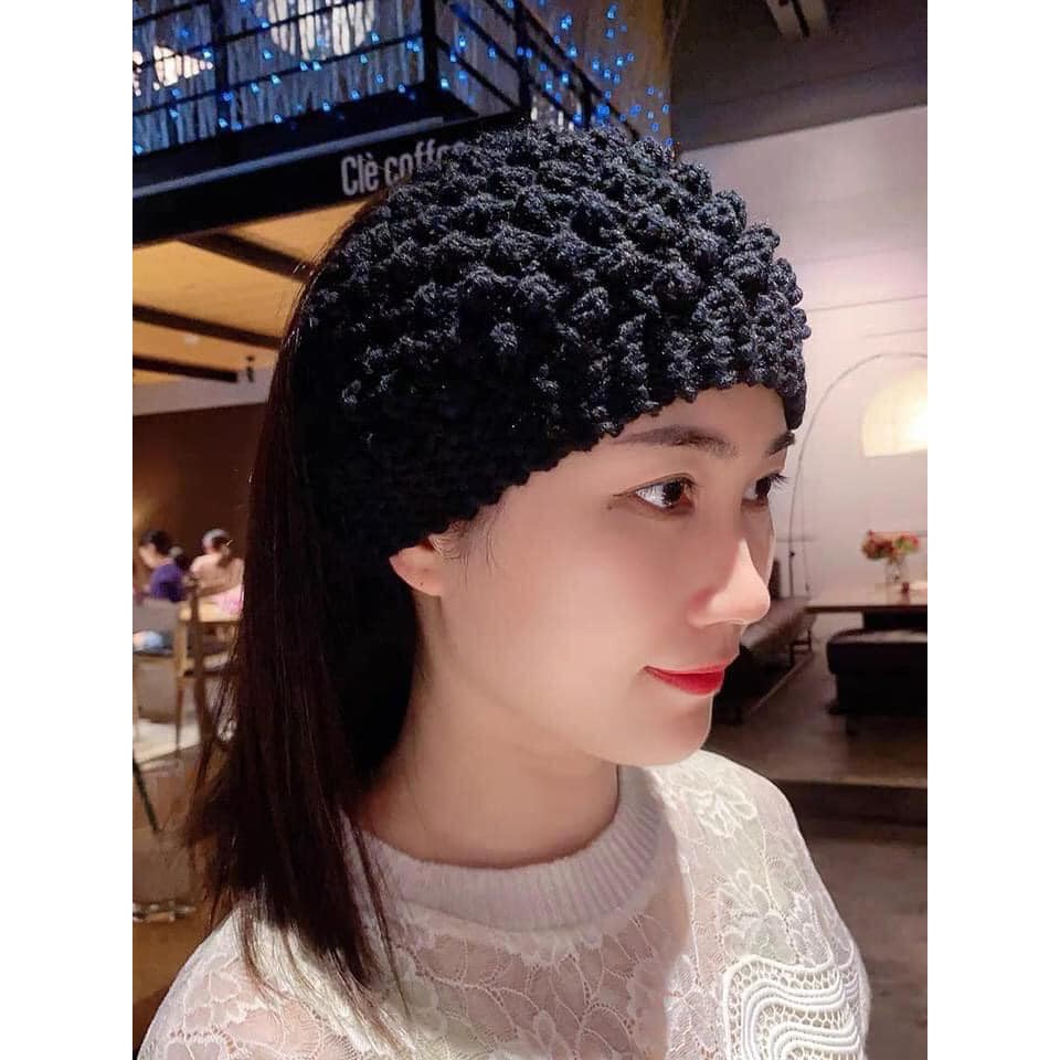 Mũ len nửa đầu - Băng đô turban len cho mùa đông cực cool