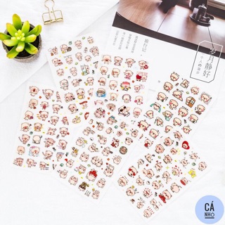 Set 6 sticker heo cute