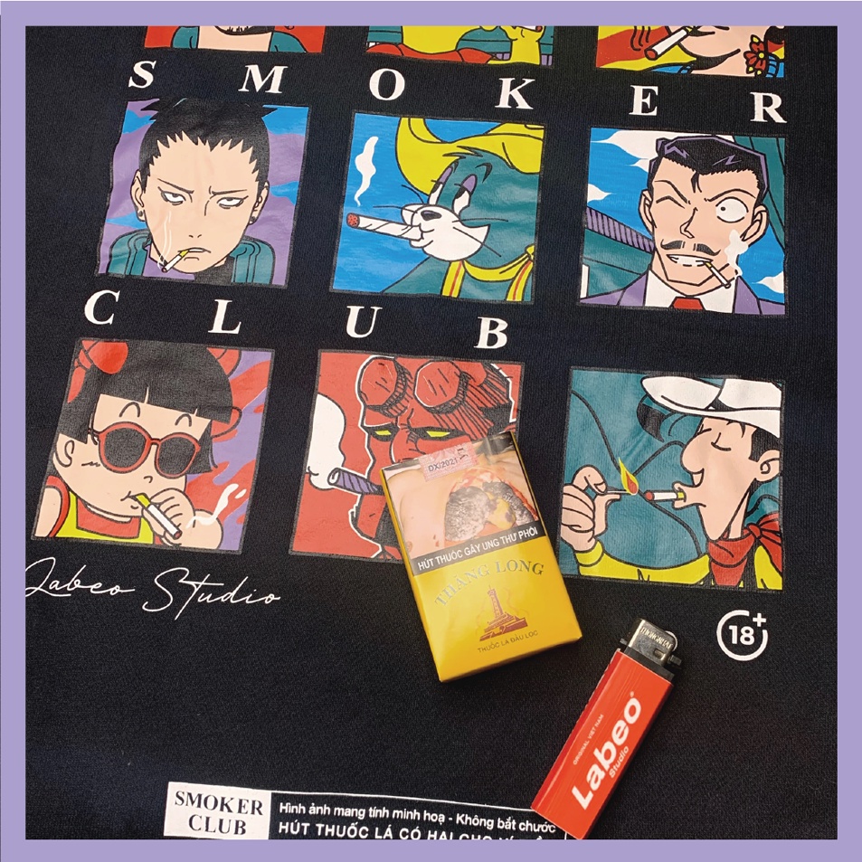 LB46 Áo nỉ, áo hoodie, áo sweater, SmokerClub, local brand Labeo, áo dáng oversize | BigBuy360 - bigbuy360.vn