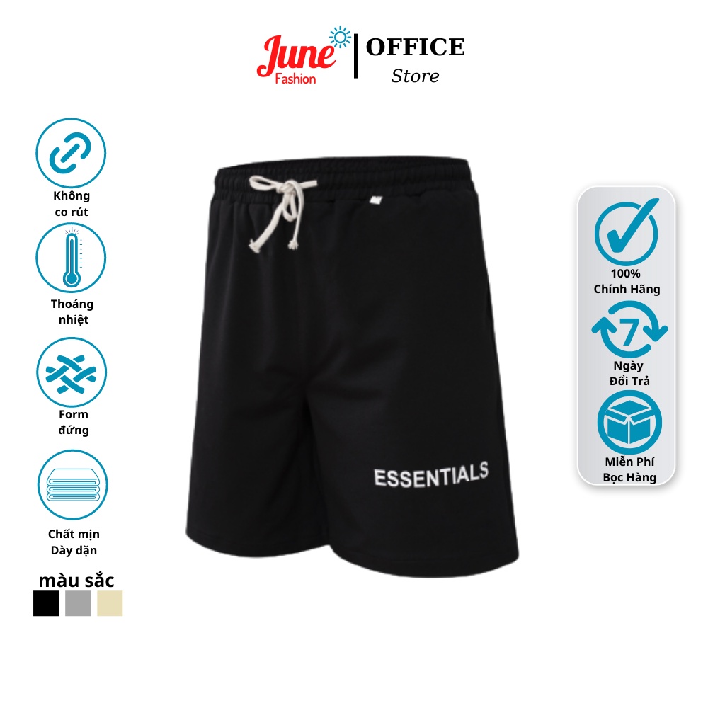 Quần short nam June Fashion mẫu thiết kế, vải da cá mềm, kiểu dáng thể thao, mặc thoáng mát, không bị phai màu - QS307