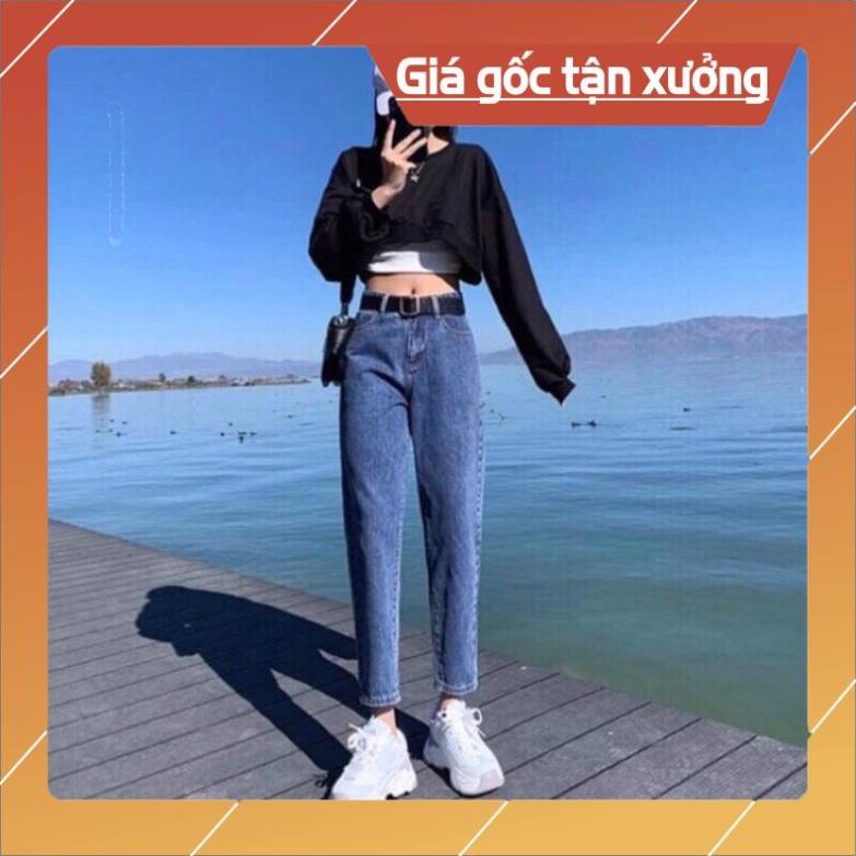 Quần bò baggy nữ quần jean baggy nữ quần jeans nữ lưng cao chất đẹp phong cách Hàn Quốc Hot Trend 2021 - HAPONO-J030 | BigBuy360 - bigbuy360.vn