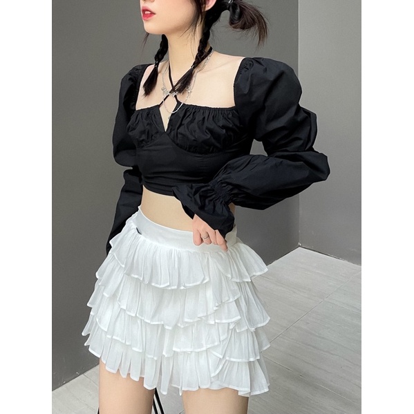 GILL BABY | Chân váy tầng xoè tiểu thư đi chơi hẹn hò