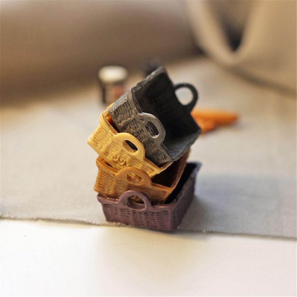 RAINBOW Giỏ Đựng Thức Ăn Mini Dùng Để Trang Trí Nhà Búp Bê