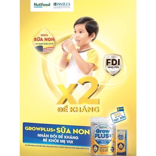 (DATE THÁNG 9/2025)Sữa Bột Vàng Nutifood GrowPLUS 0+ 850g [Sữa Non]