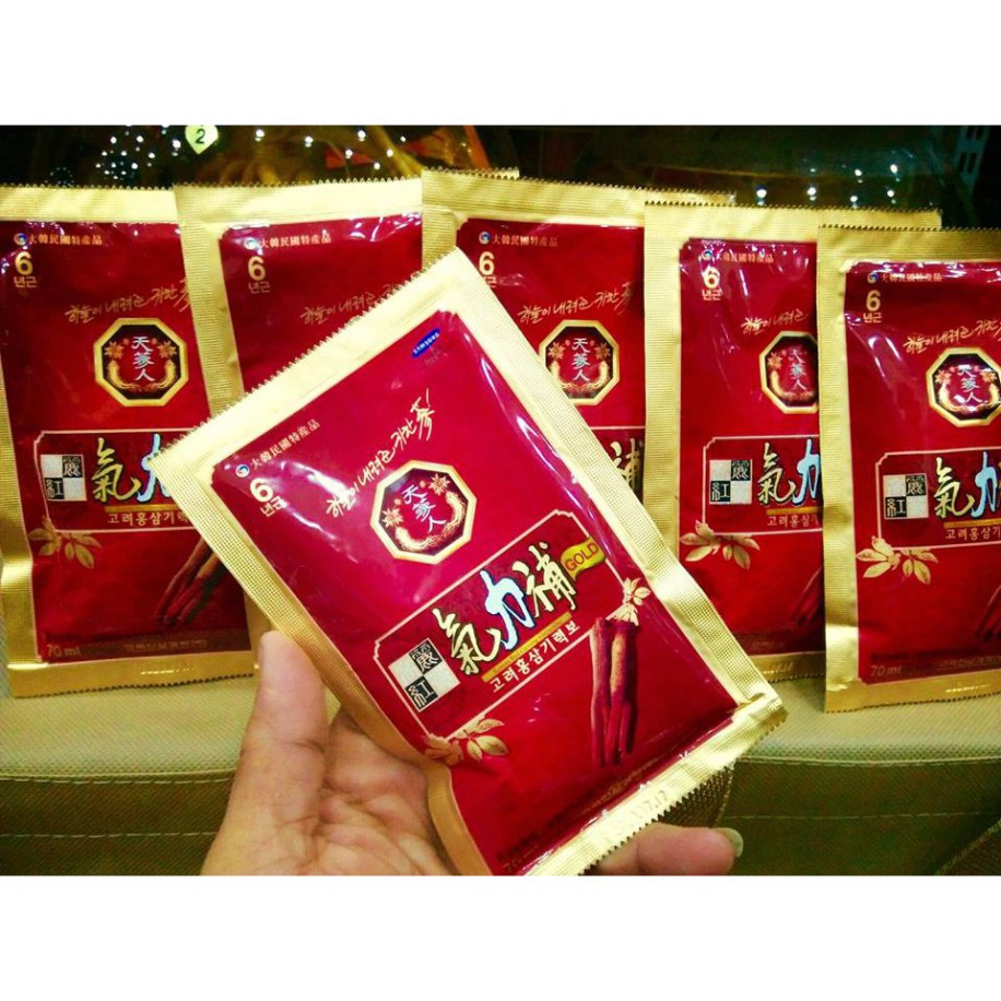⚡️Freeship⚡️ Nước Hồng Sâm 6 năm tuổi Bio quai xách vàng 30 gói 70ml - Quà tặng sang trọng | BigBuy360 - bigbuy360.vn