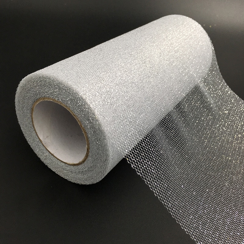 Cuộn Vải Tuyn Đính Kim Sa Lấp Lánh 25Yards Trang Trí Đám Cưới