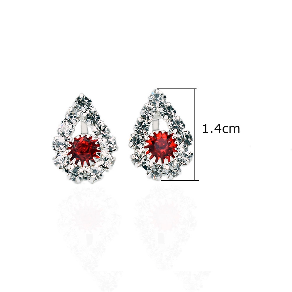Khuyên Đeo Vành Tai Không Cần Bấm Lỗ Hình Giọt Nước Đính Đá Pha Lê Dành Cho Bạn Nữ Trong Ngày Cưới